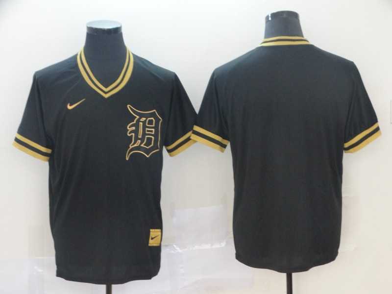Tigers Blank Black Gold Nike Cooperstown Collection Legend V Neck Jersey,We sell and wholesale Tigers Blank Black Gold Nike Cooperstown Collection Legend V Neck Jersey on line form chian!